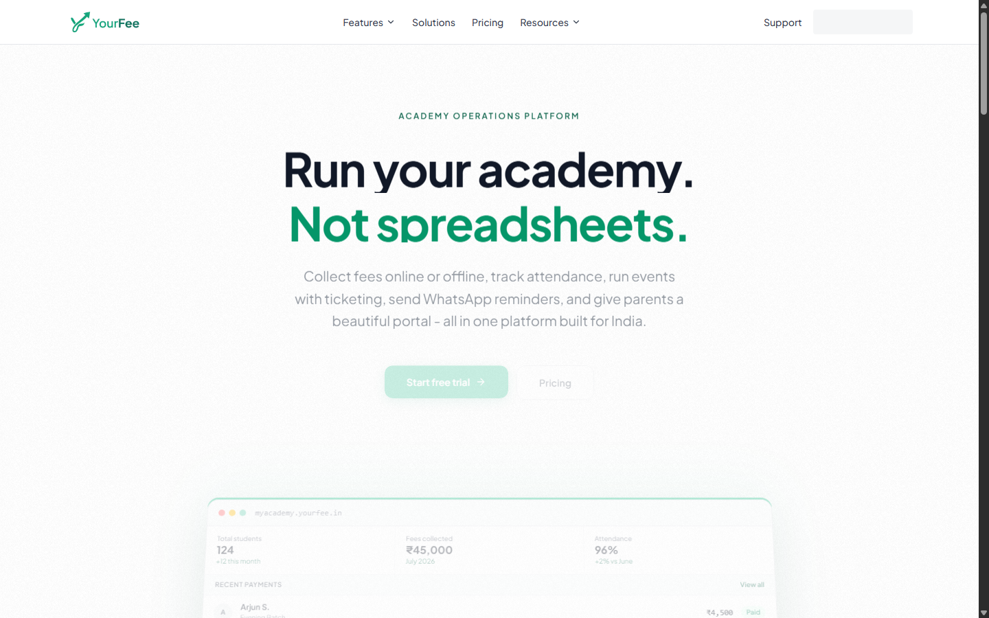 YourFee Operations Platform